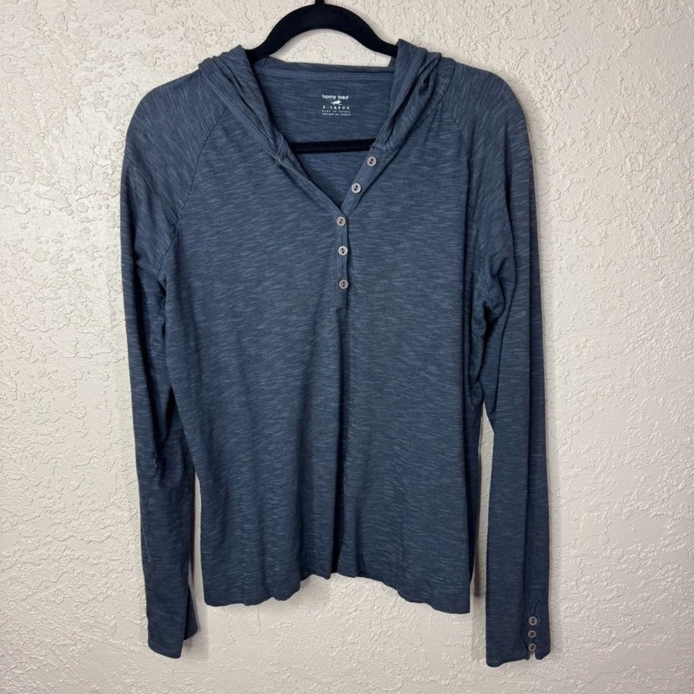 Horny Toad Hoodie Women XL Charcoal HalfSnap Casual Outdoor Layer Cozy Pullover